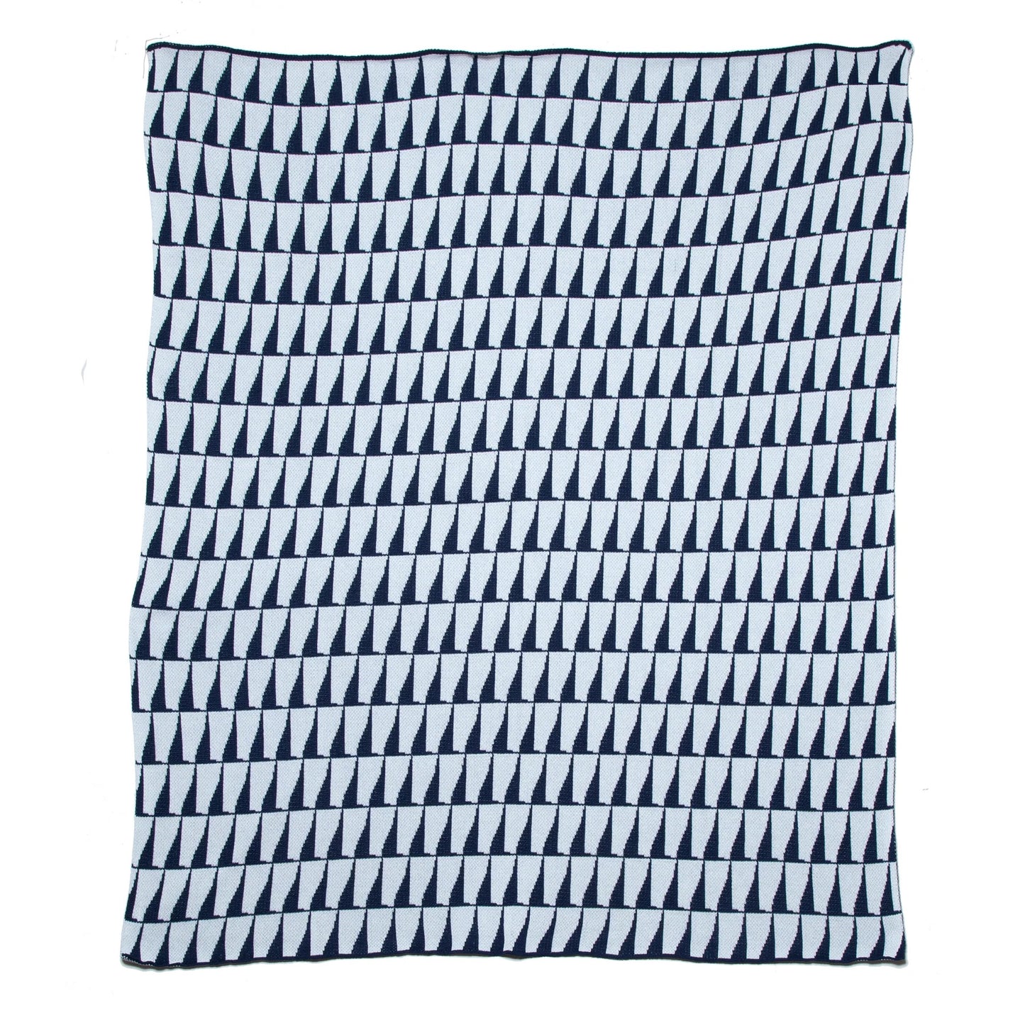 Navy & Ivory Eco Indoor/Outdoor Throw