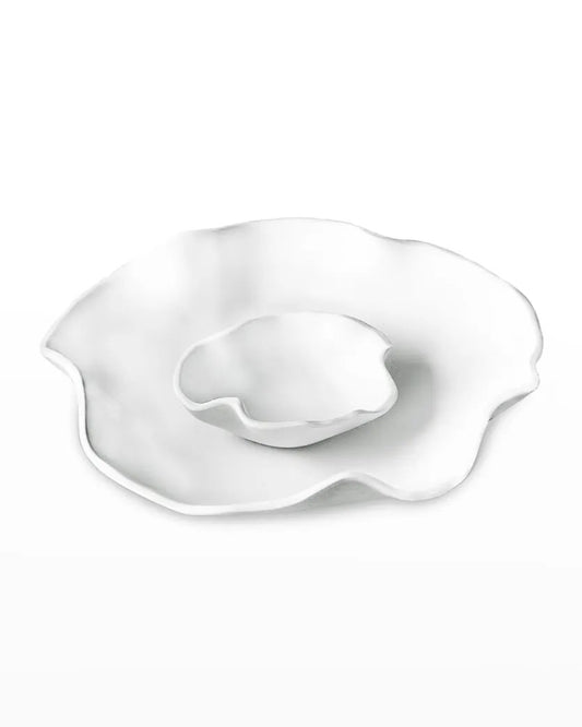 VIDA Nube Bowl with Dip - White