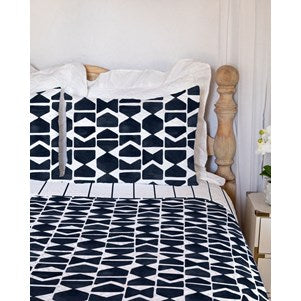 Tarba in Navy King Quilt