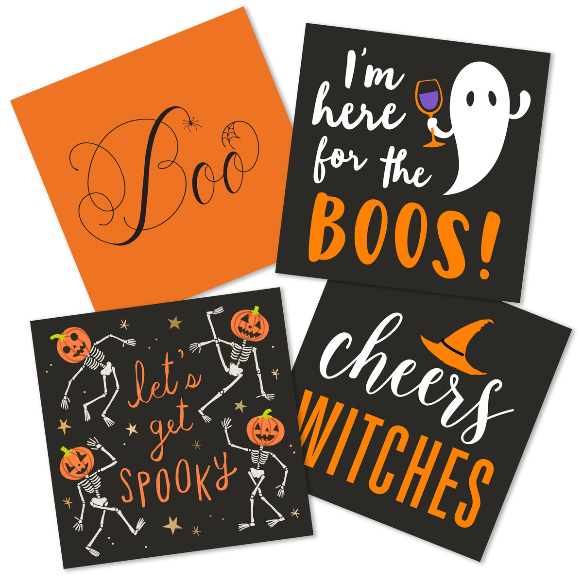 Funny Halloween Cocktail Napkins | Boo - 20ct