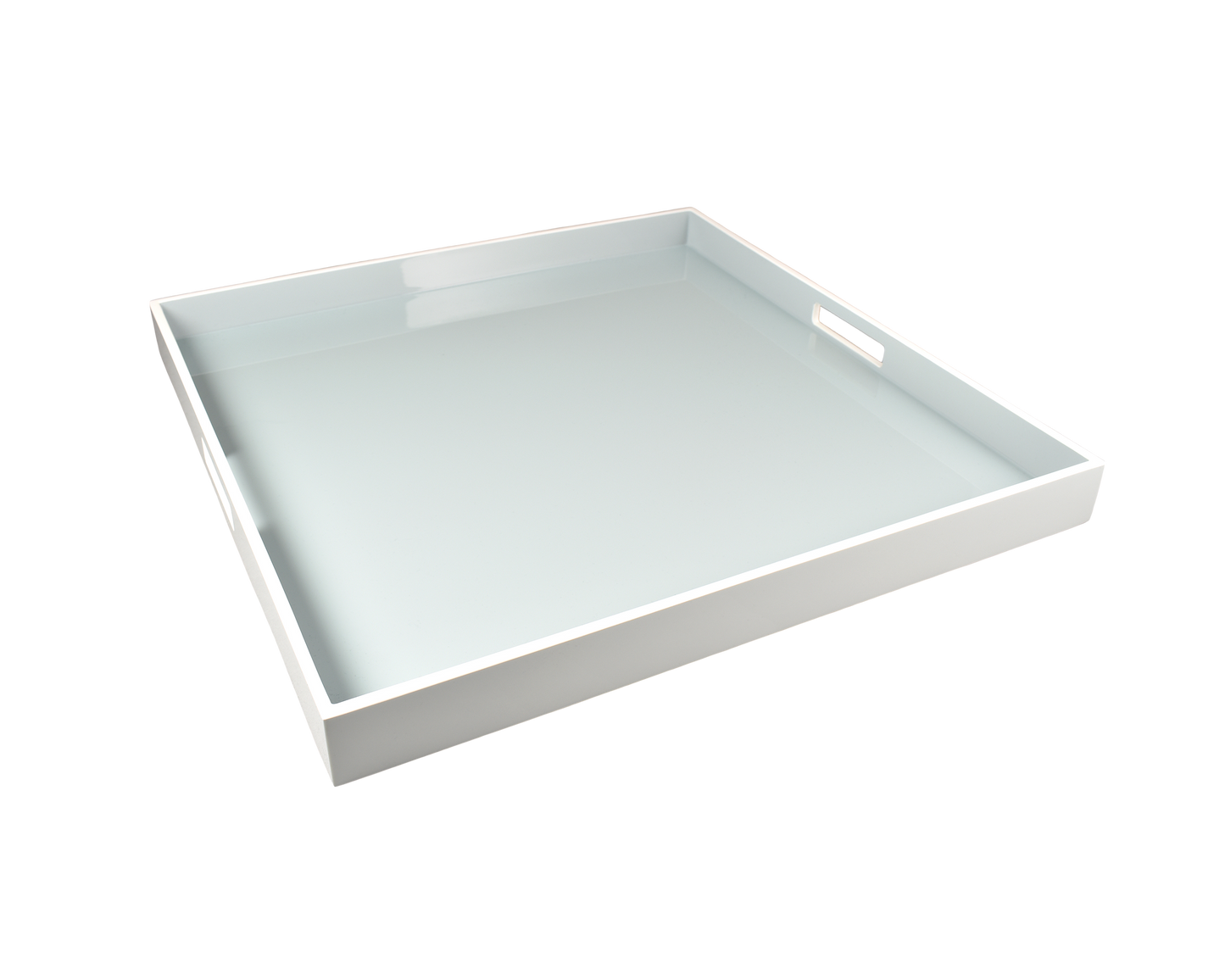 Cool Gray White Trim - Large Square Tray - L-35CGW