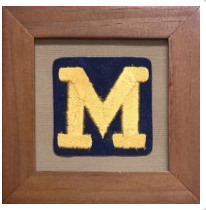 Michigan Framed Vintage Patch Small