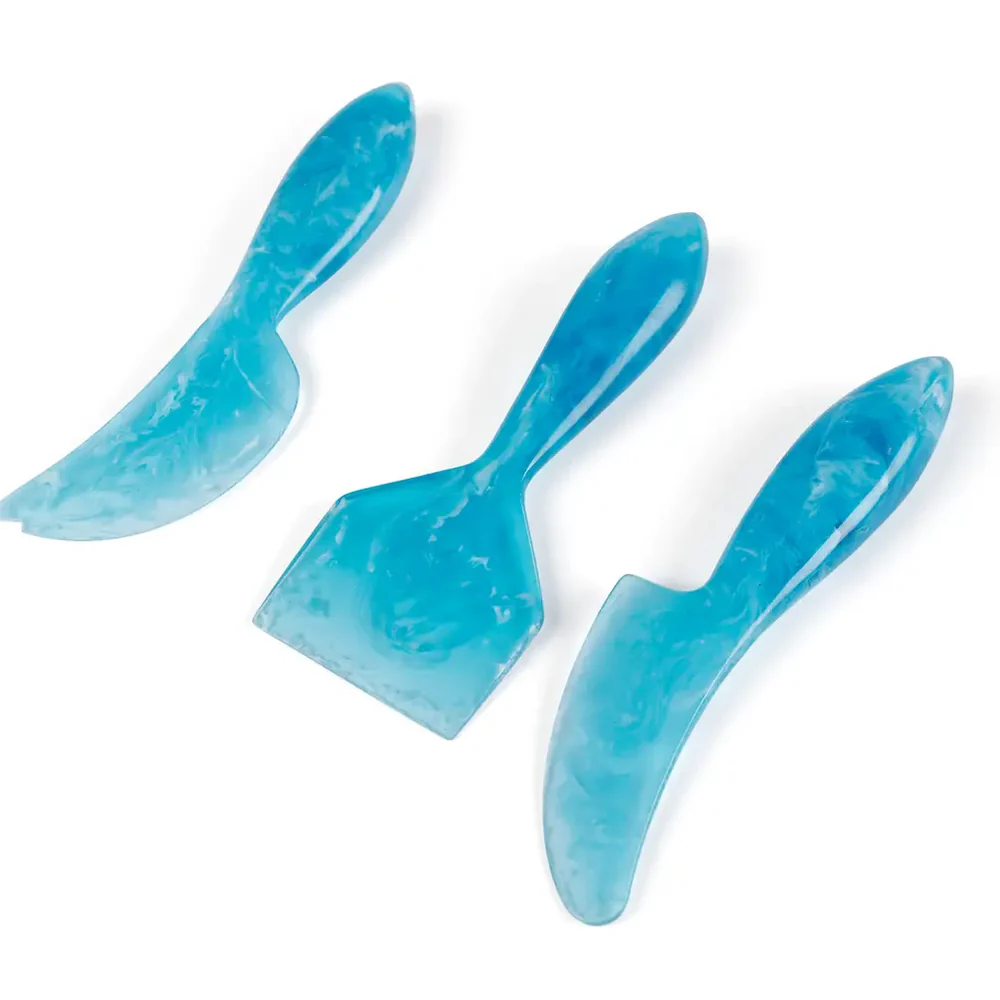 Resin Cheese Knives Set / Blue