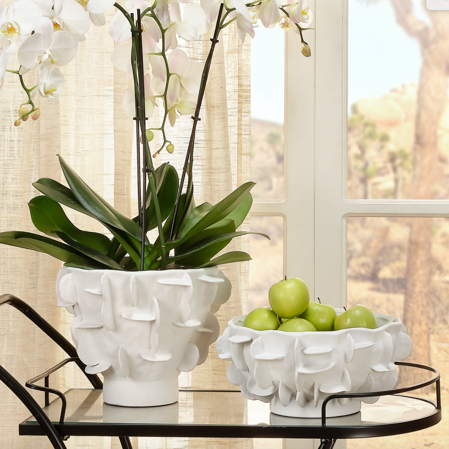 Helios Bowl White Ceramic
