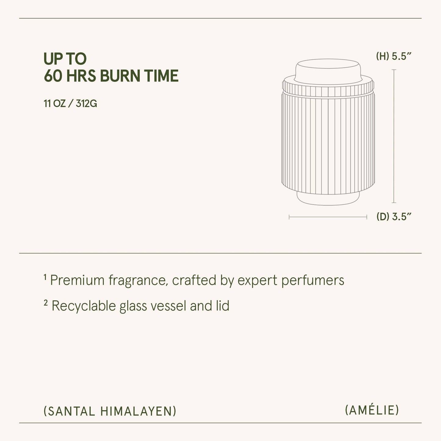 Amélie - Santal Himalayen 11oz Candle