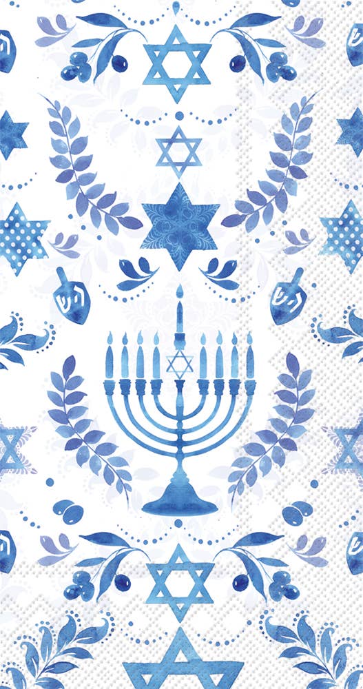 Paper Guest Towels 16 count Hanukkah