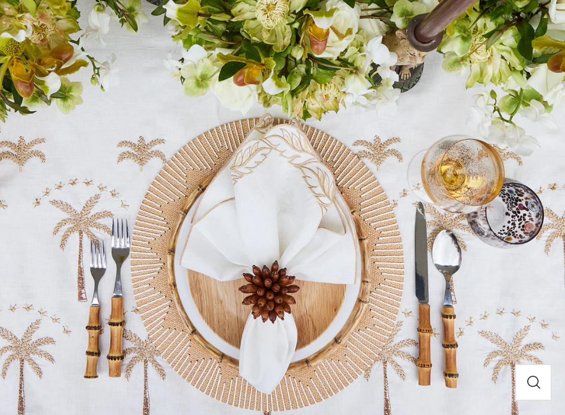 Dream Weaver Placemat in Natural & White