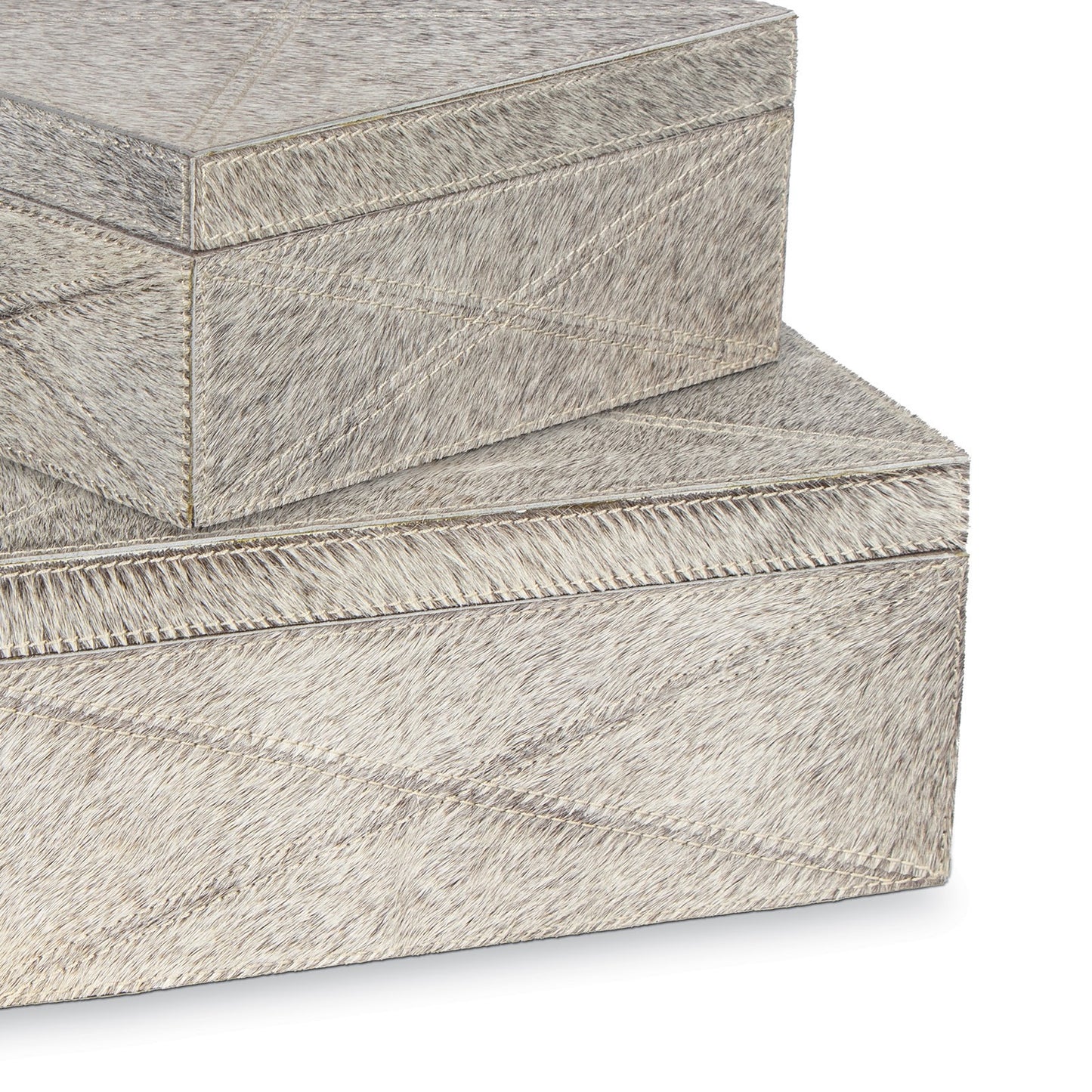 Andres Hair on Hide Box Side - Grey