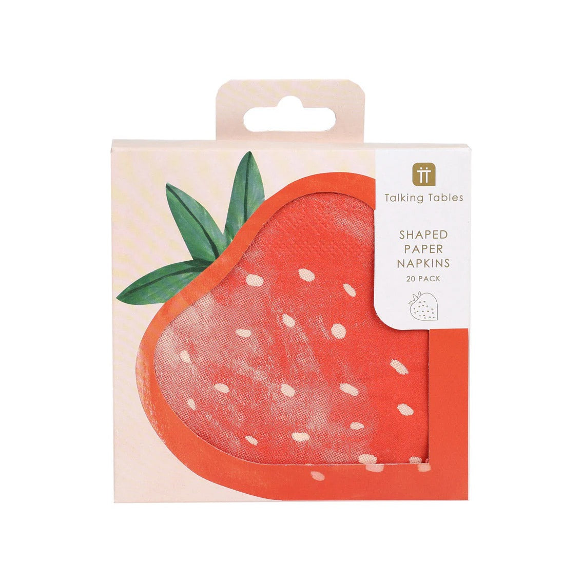 Bon Appetit Strawberry Shaped Paper Napkins