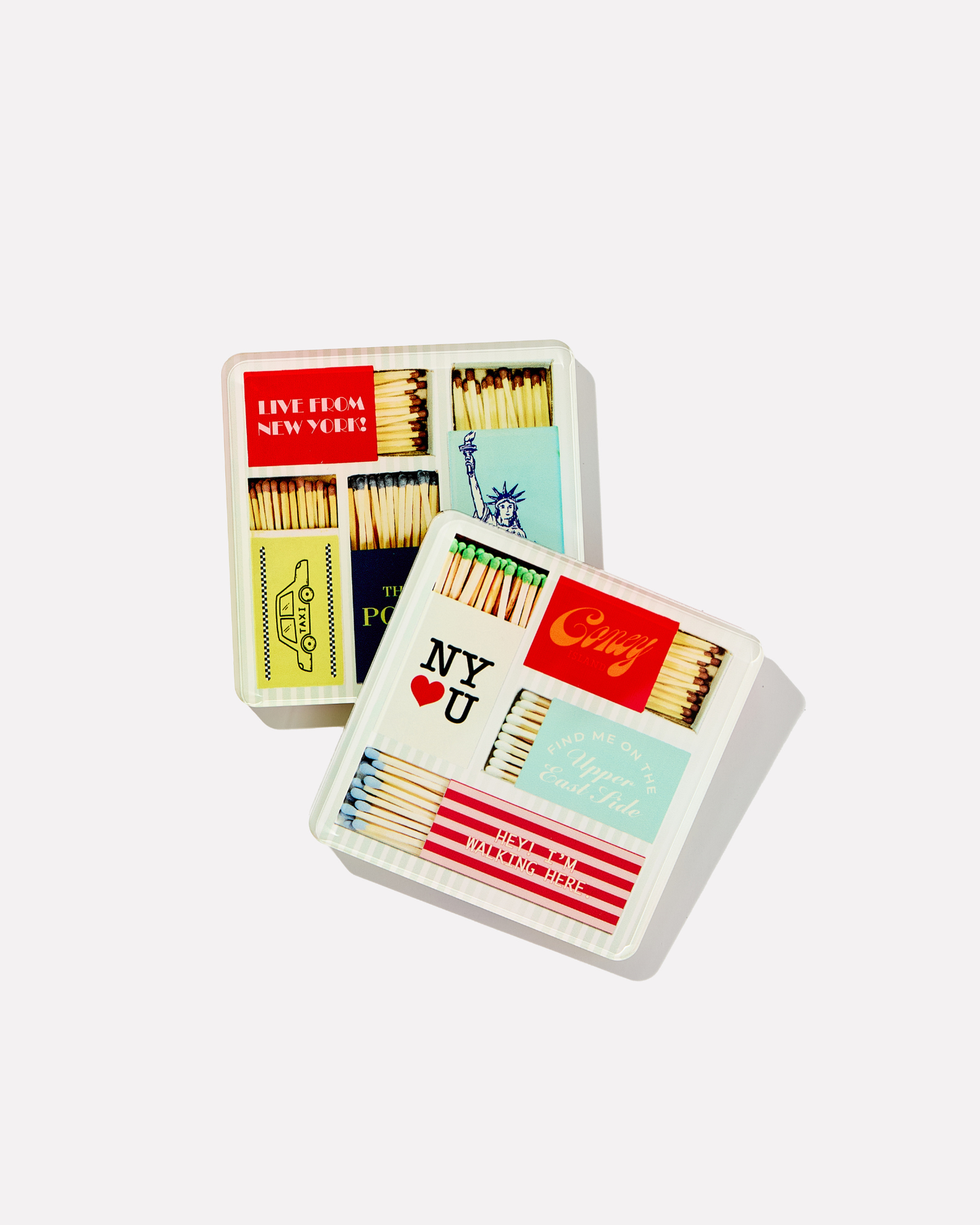 New York Matchbook Coasters: Boxed Set of 4