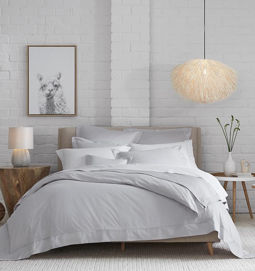 Sferra Celeste Duvet Cover Pillowcases - Standard White (2)