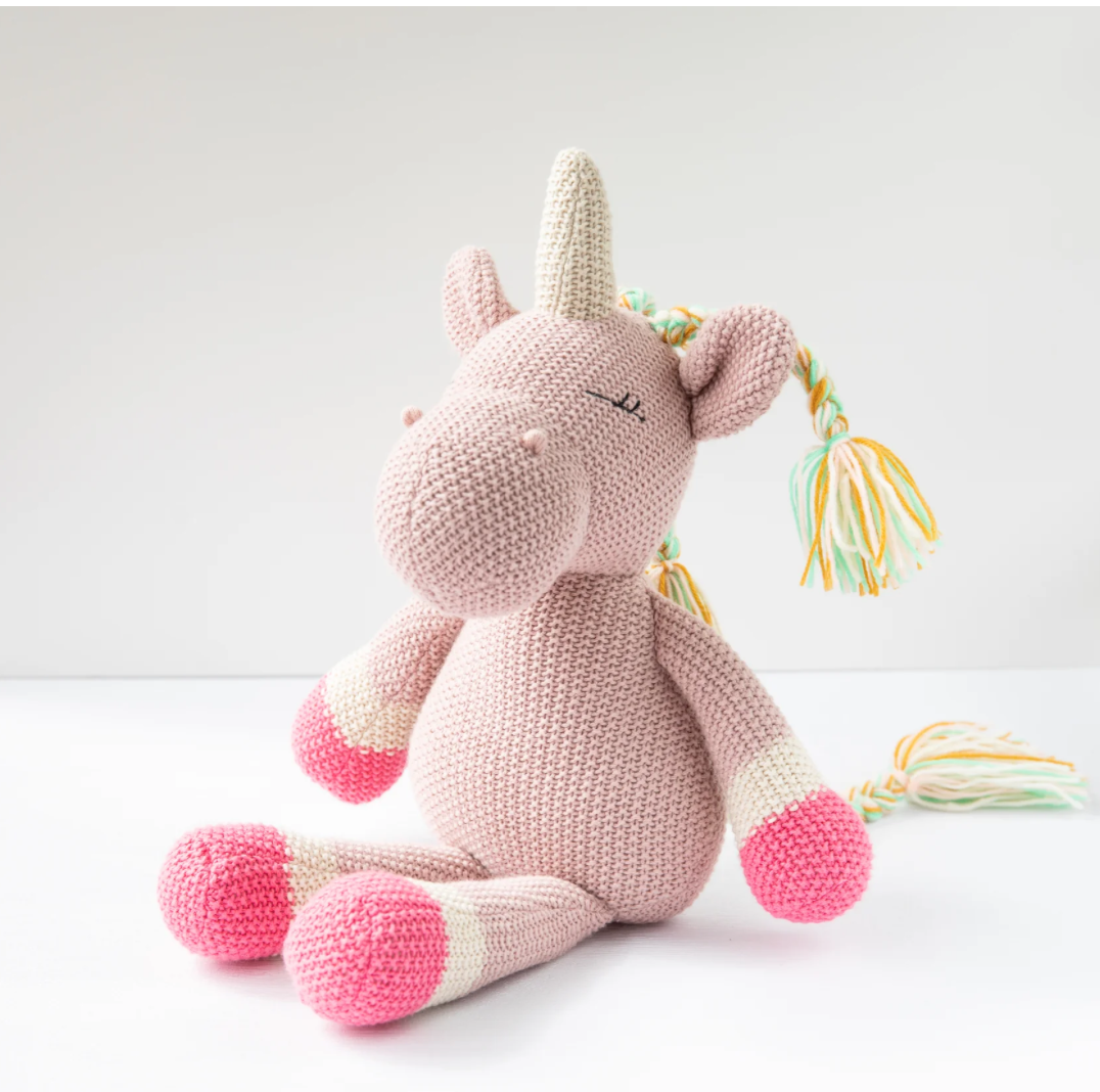 Unicorn Baby Toy - Pink