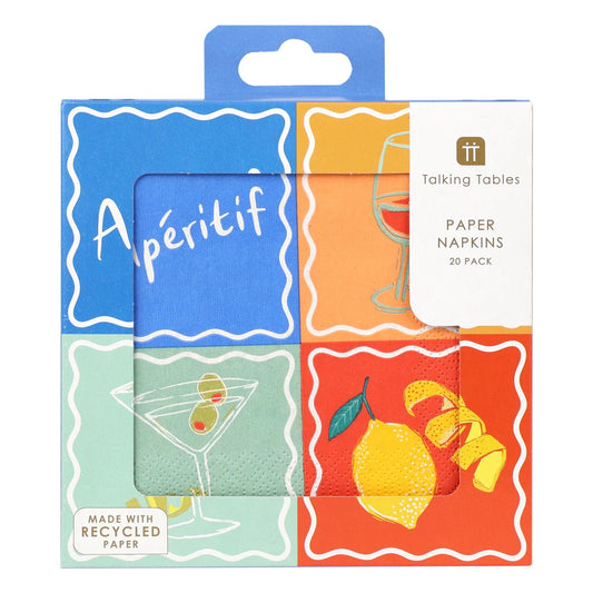 Bon Appetit Aperitif Recycled Paper Napkins