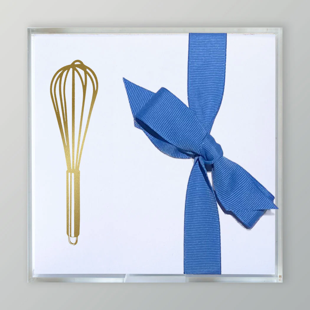 Whisk Gold Foil Paddie Notepad