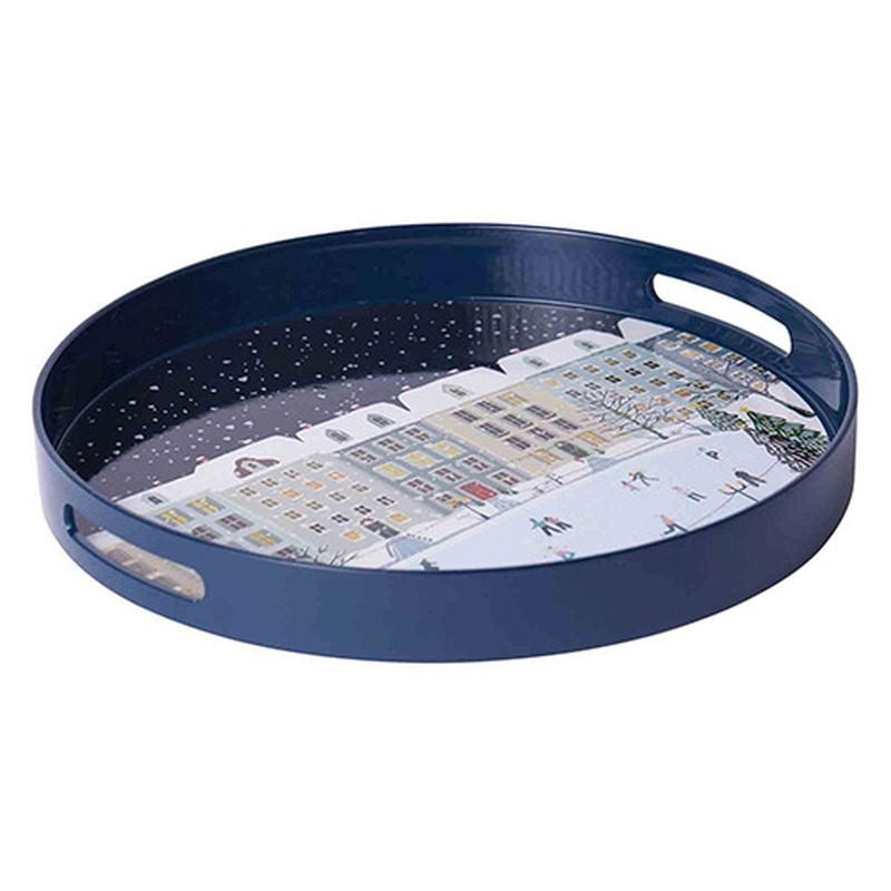 Holiday in the Park 15 Inch Round Tray