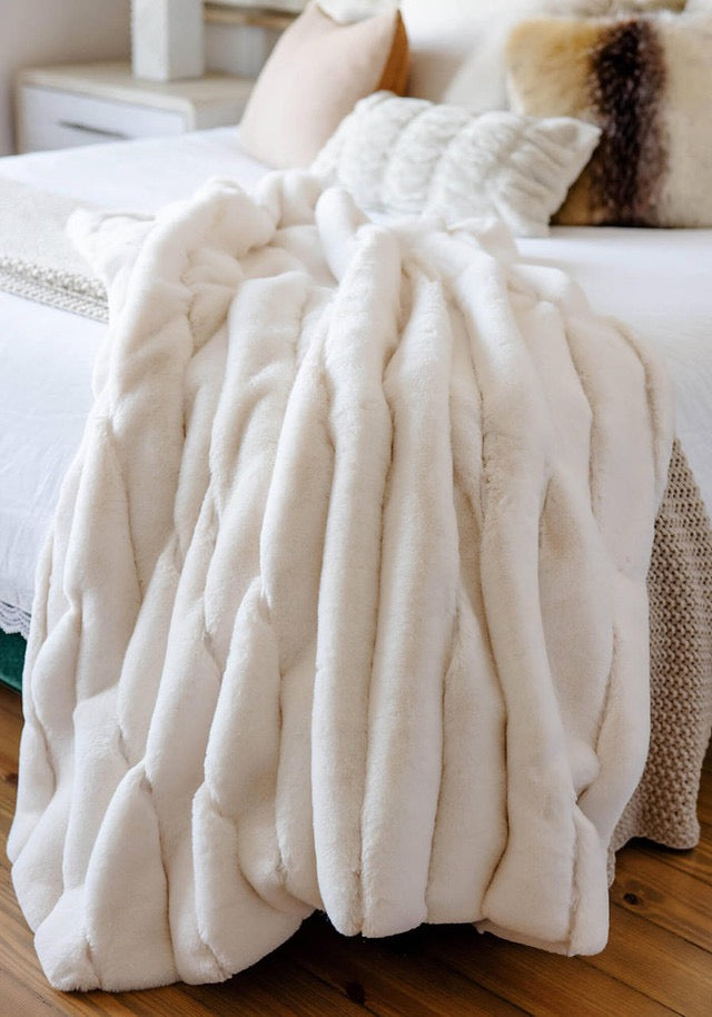 Posh Ivory Throw