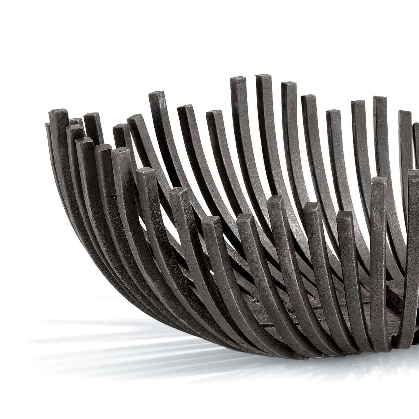 Black Iron Webbed Oblong Bowl