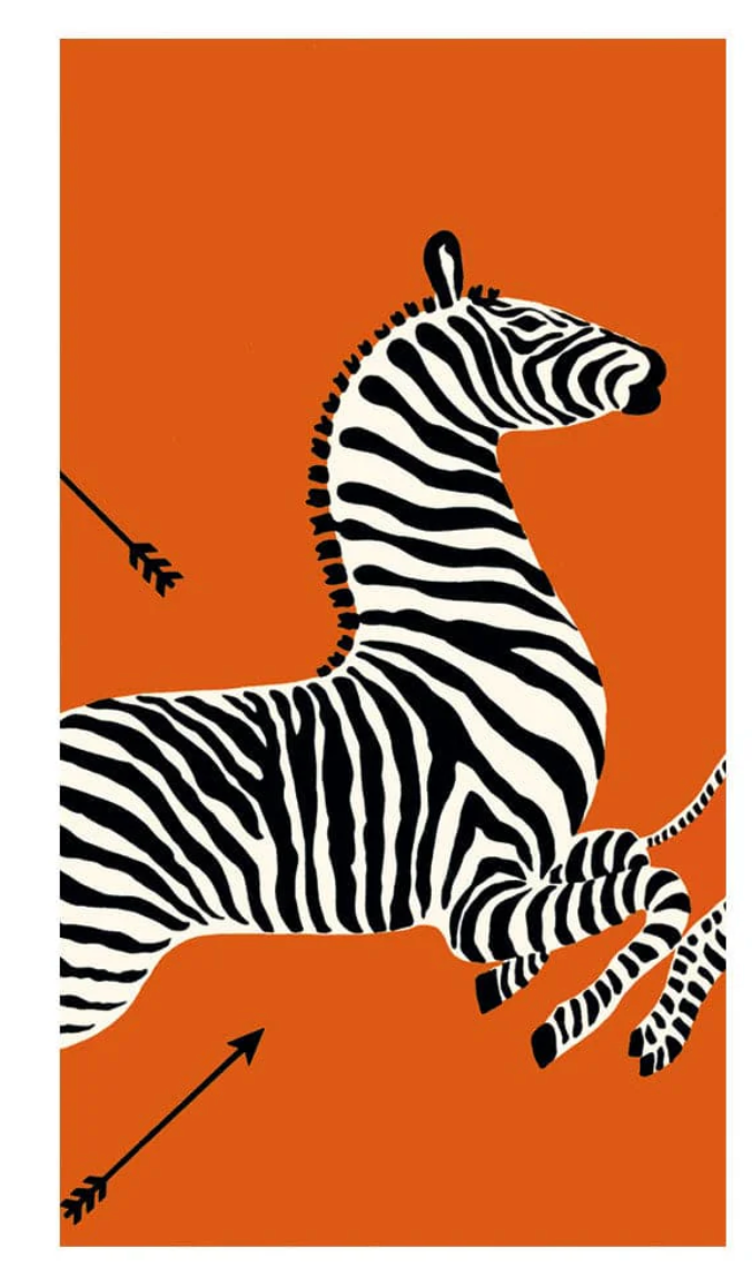 Zebra Orange Guest Towel 15/Pk