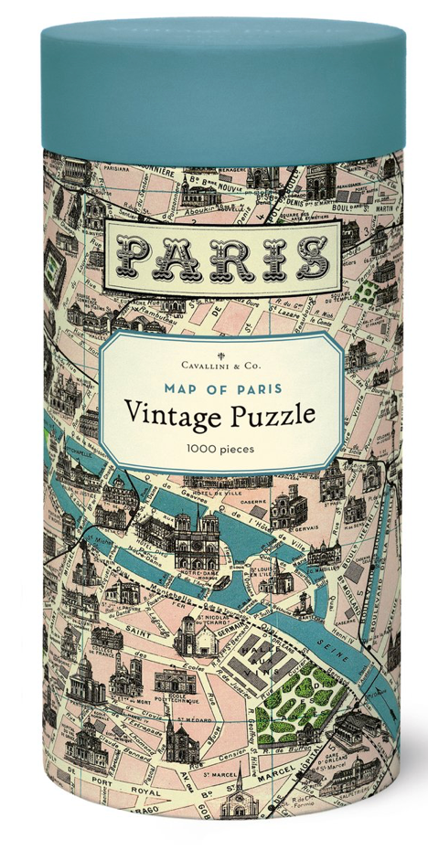 1,000 Piece Puzzle - Paris Map