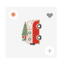 Christmas Van Shaped Dinner Napkin