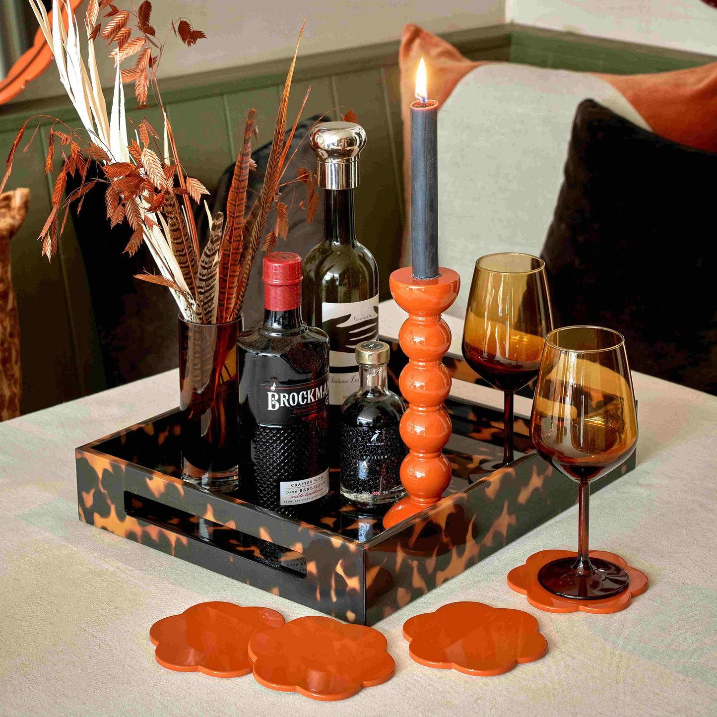 Tortoiseshell Tray 16X14