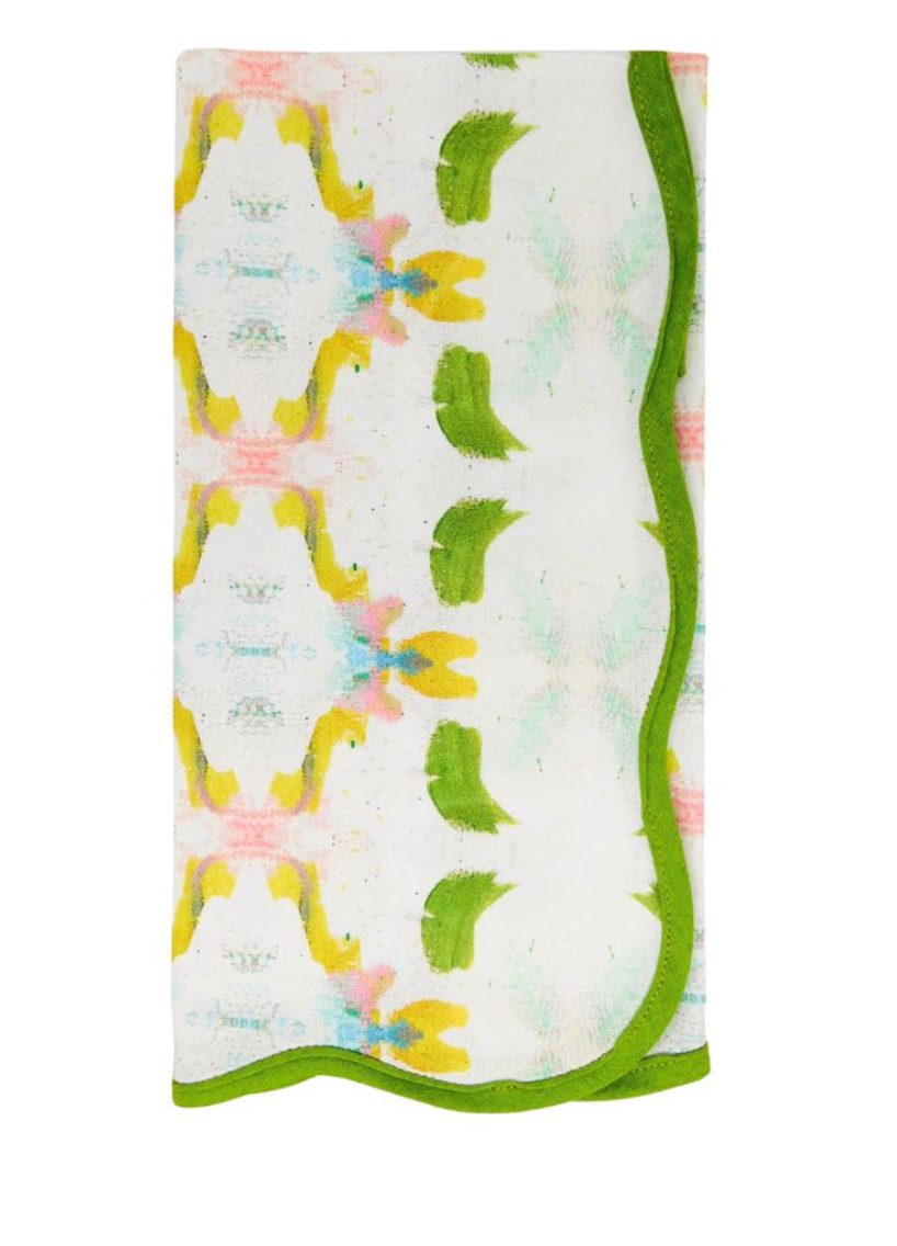 Dogwood Scalloped Dinner Napkins