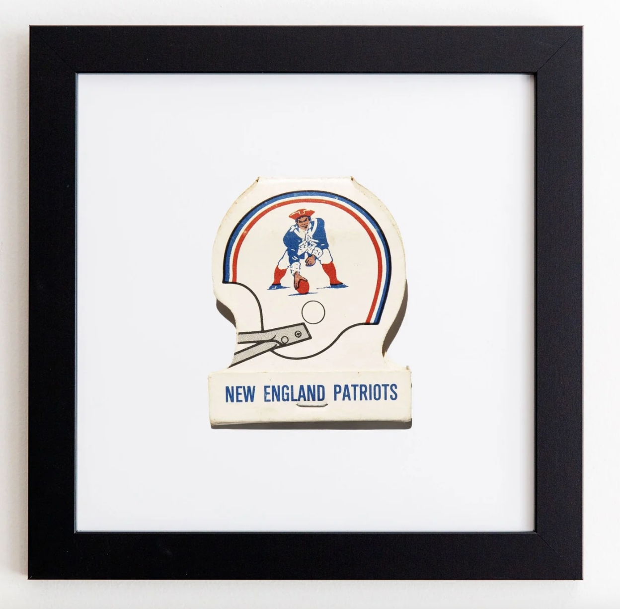 New England Patriots Matchbook - Black Frame