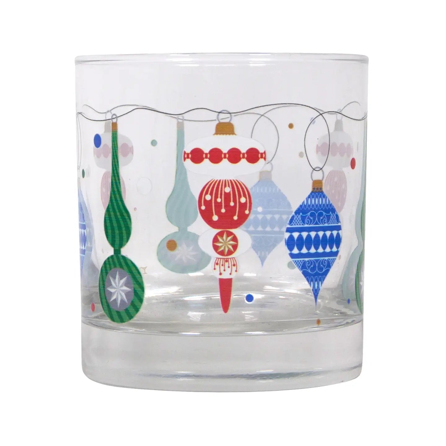 Deck the Halls Rocks Glass
