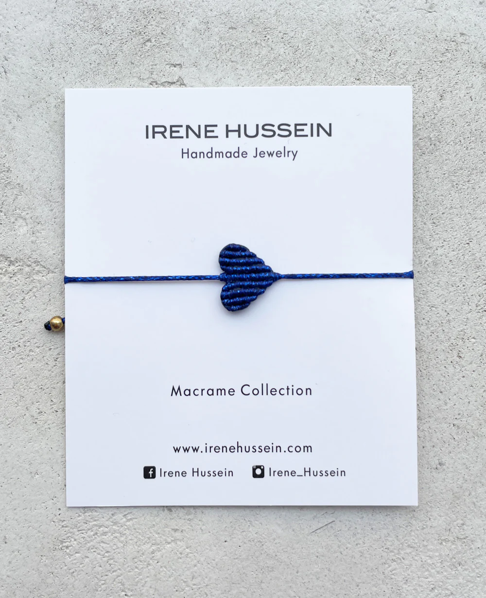 Irene Hussein Love Bracelet Blue Large
