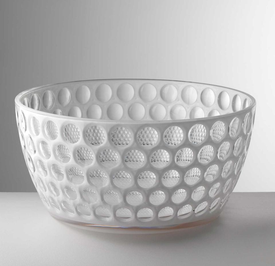 Lente Salad Bowl White - 6"H x 10"W