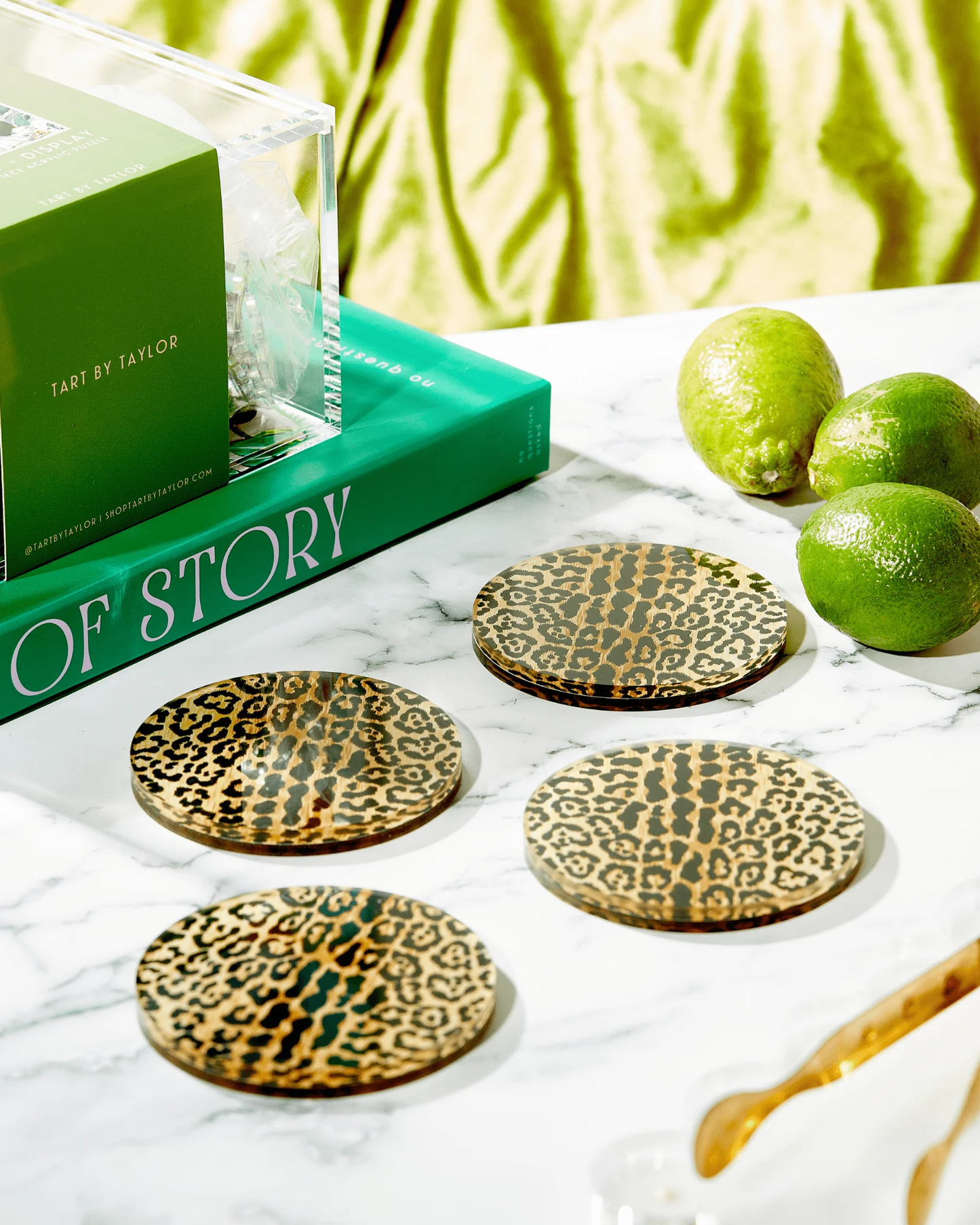 Leopard Print Coaster, Set of 4