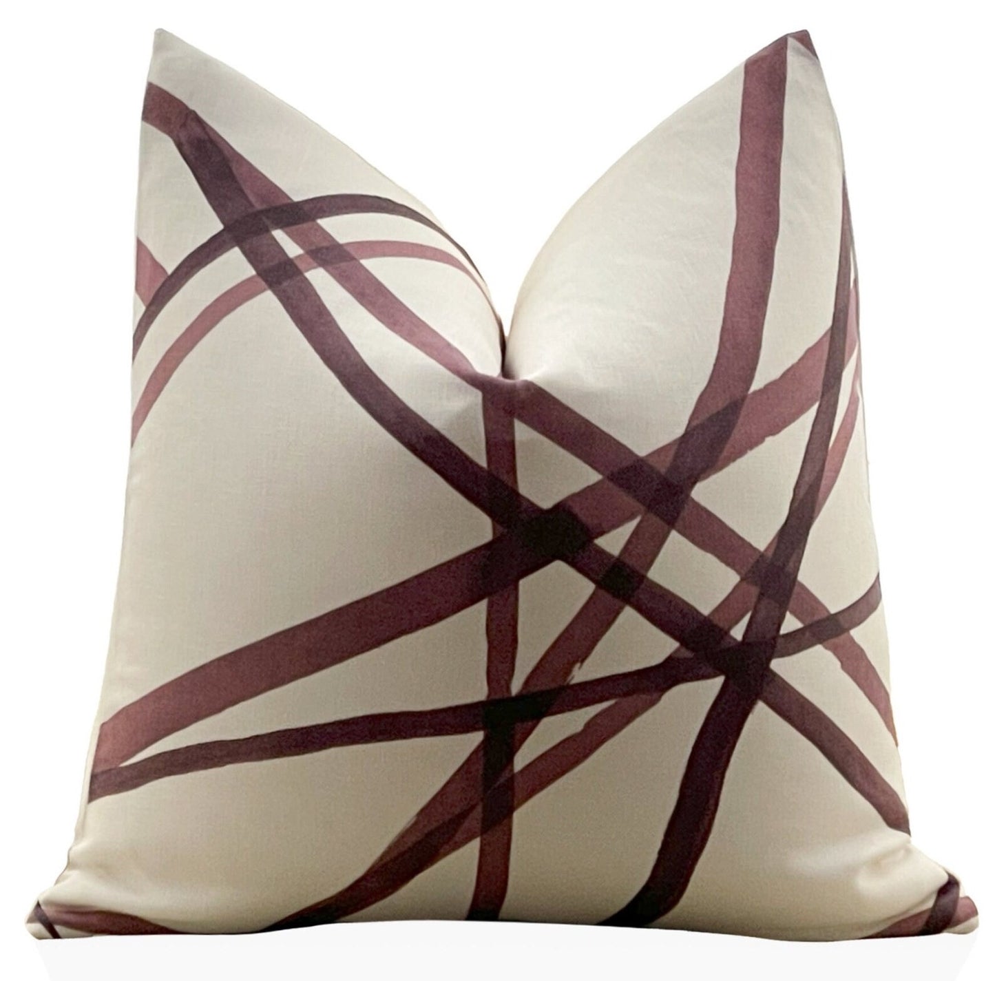 Channels Plum Pillow, 20" x 20"