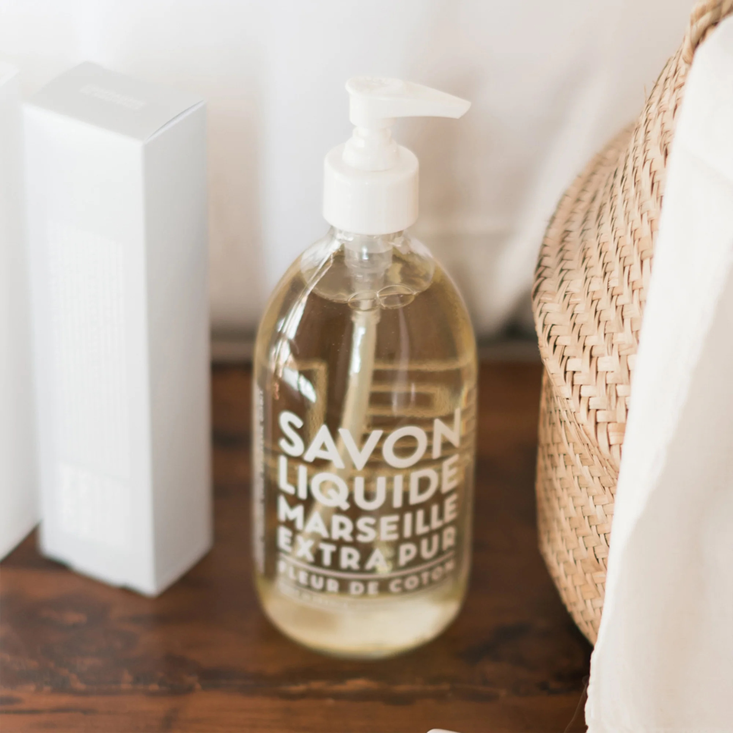 Cotton Flower Soap, 16.7 oz Glass