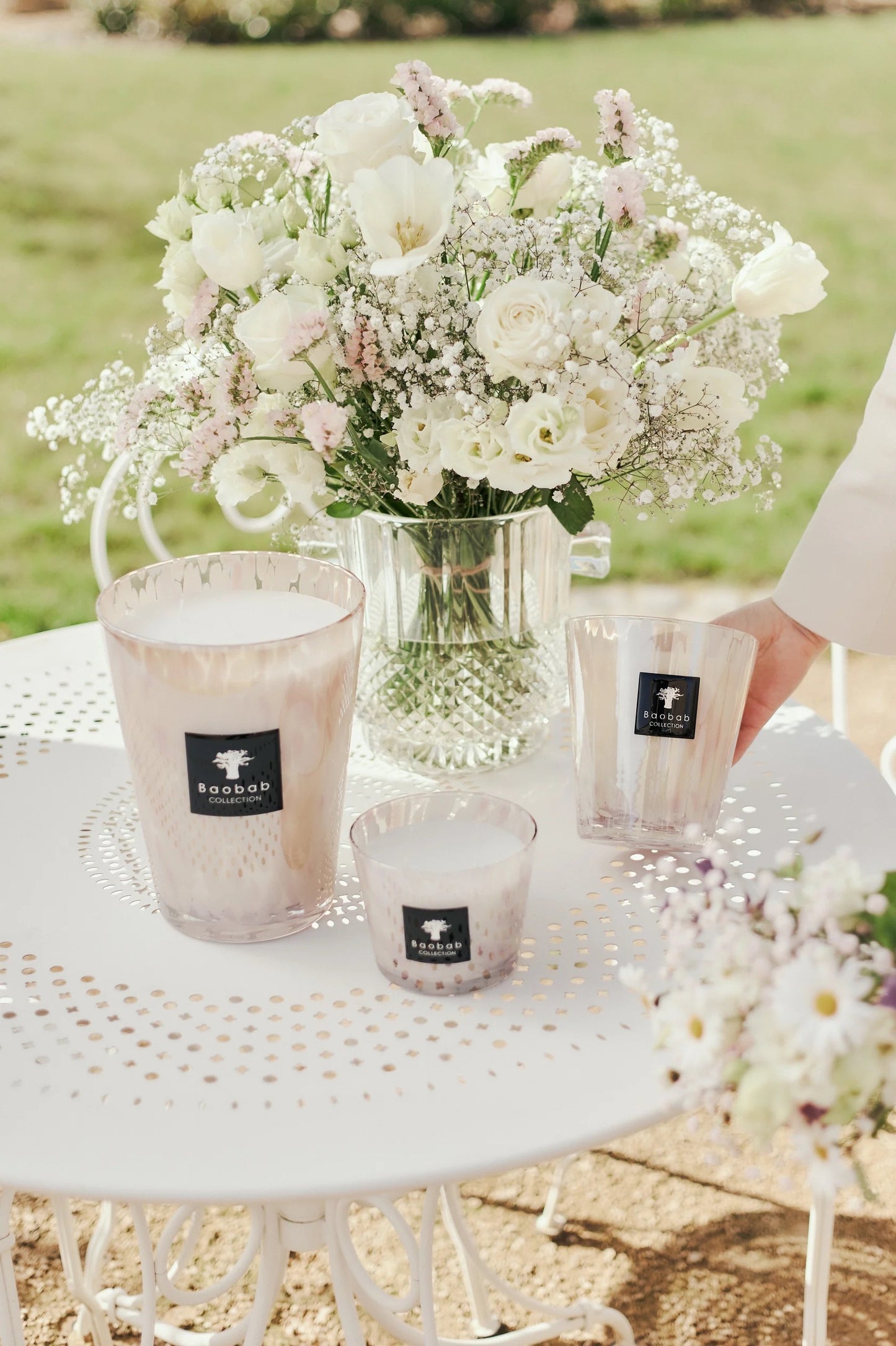 Baobab White Pearls Candle - Max 16