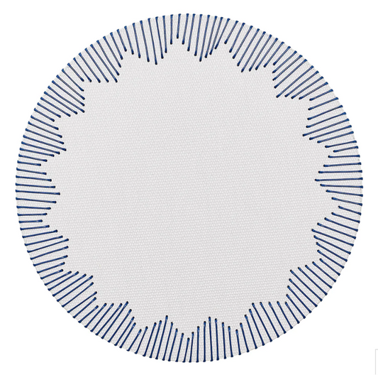 Dream Weaver Placemat in White & Blue