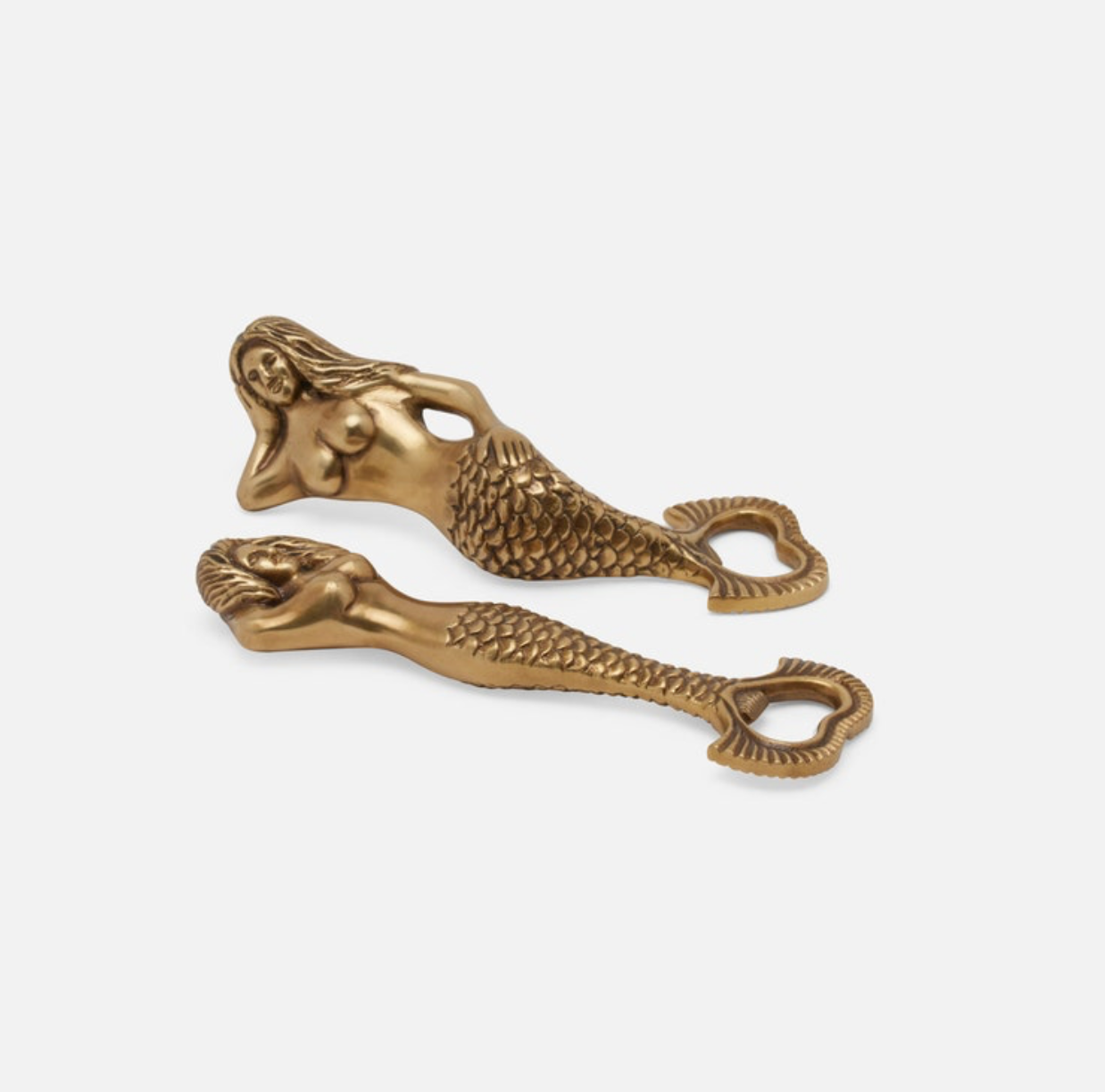 Ginger Mermaid Bottle Openers in Antique Brass