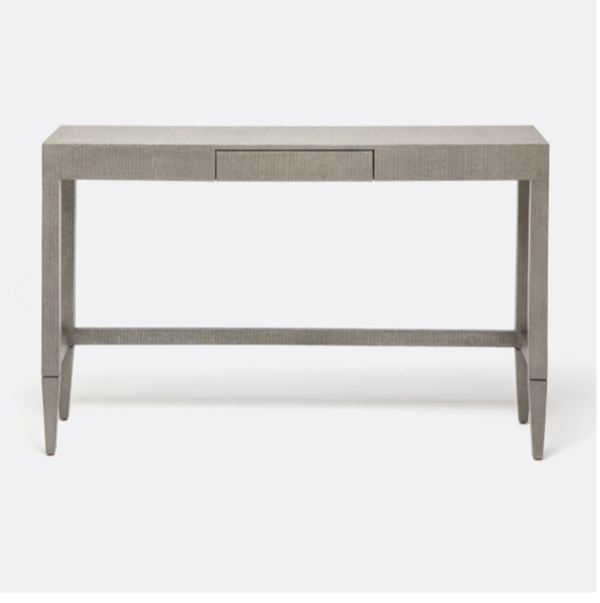 Conrad Console - Seal Faux Raffia