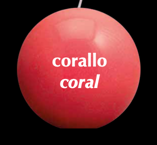 Meloria Ball Candle - 120mm Coral
