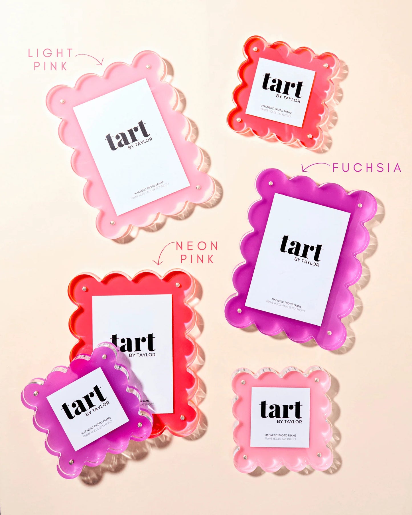 Acrylic Picture Frame / Neon Pink