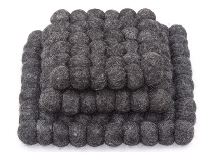 Plain Trivet Set of 3/Charcoal