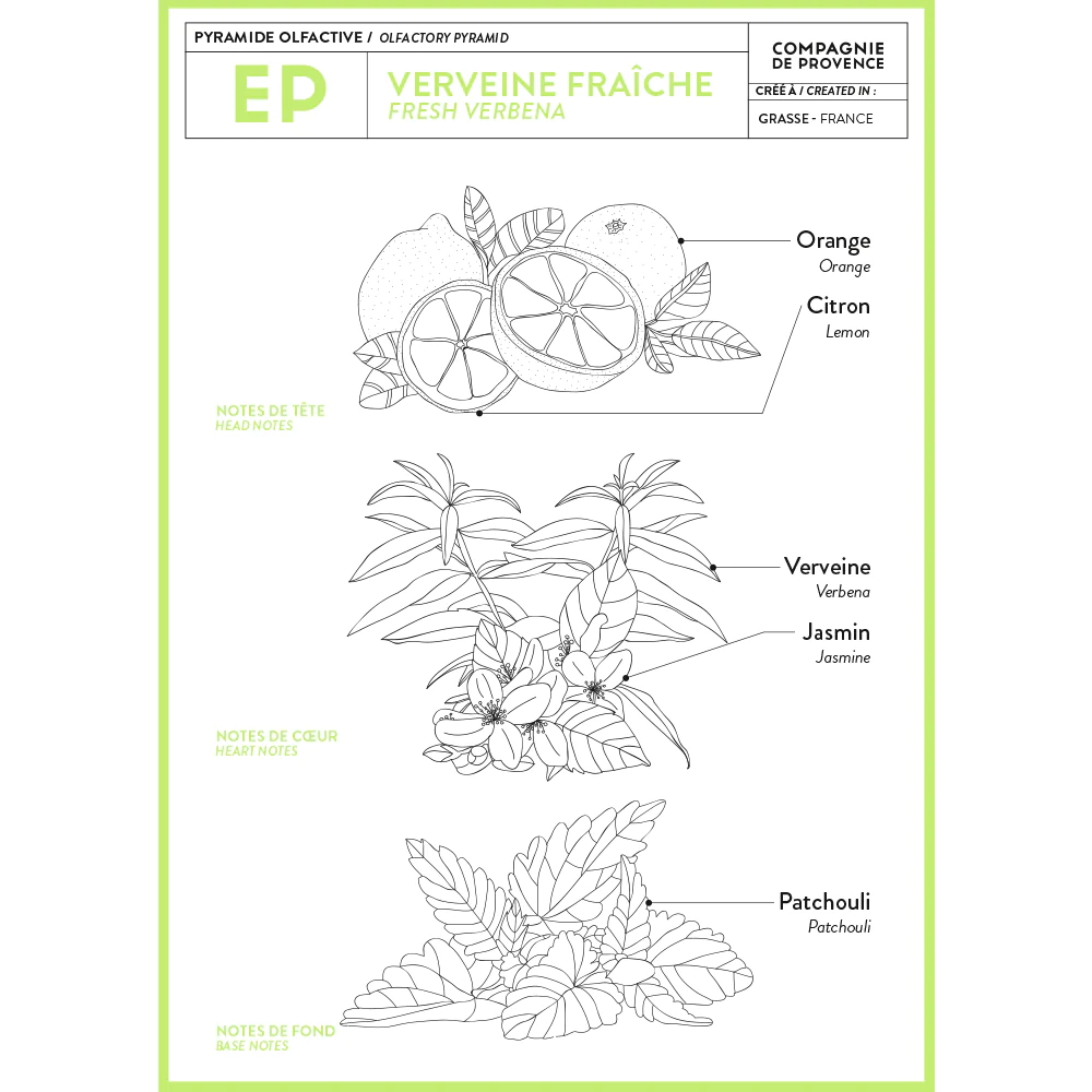 Fresh Verbena Soap, 16.7 oz Glass