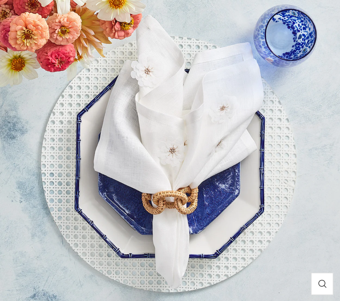 Reed Placemat in White