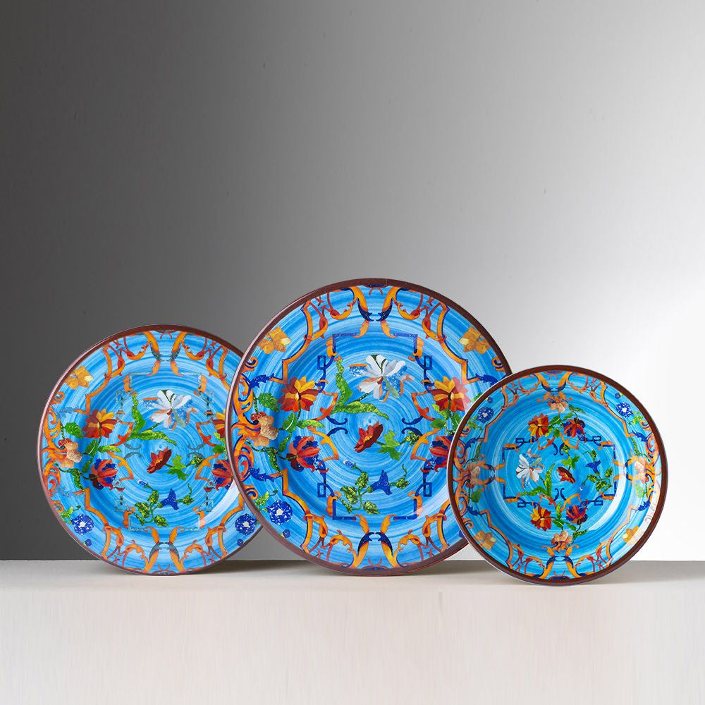 Pancale Turquoise Dinner Plates, Set of 6
