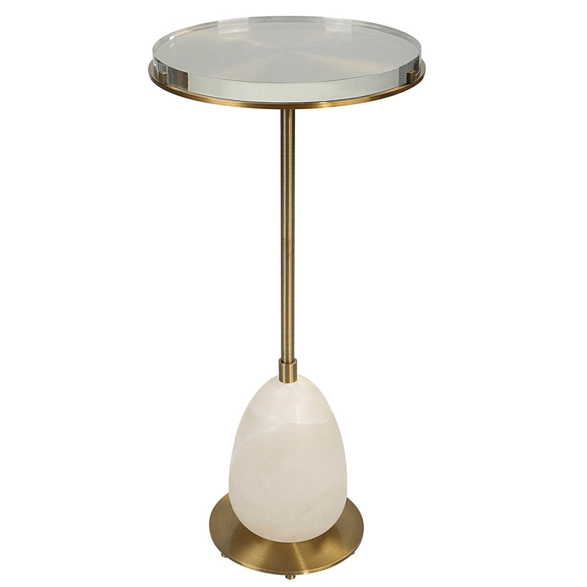 Alabaster Adjustable Accent Table