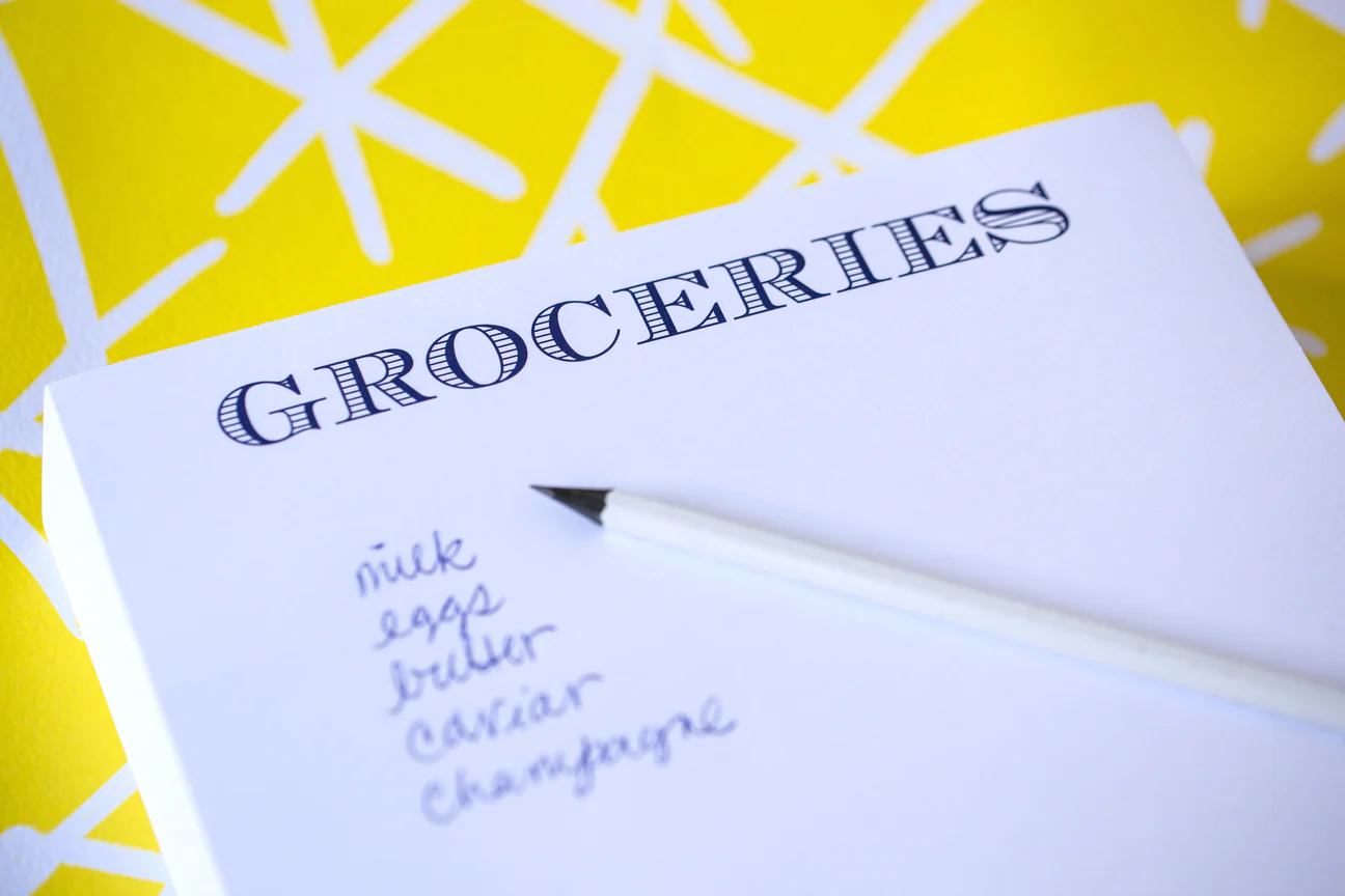 Groceries Luxe Notepad