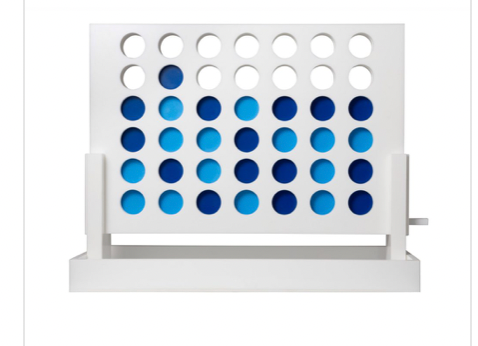 Acrylic Connect Four, White