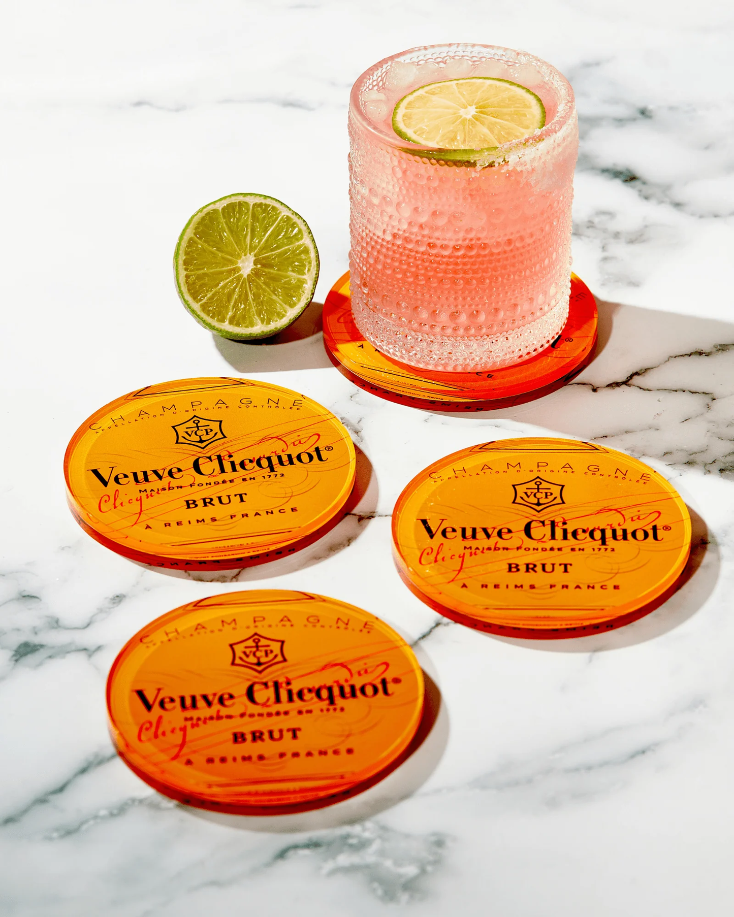Pop The Bubbly Coaster, Set of 4