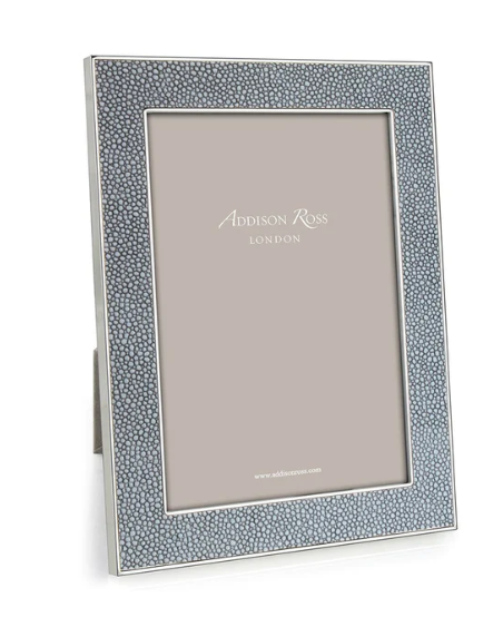 Grey Shagreen & Silver Frame, 5" x 7"