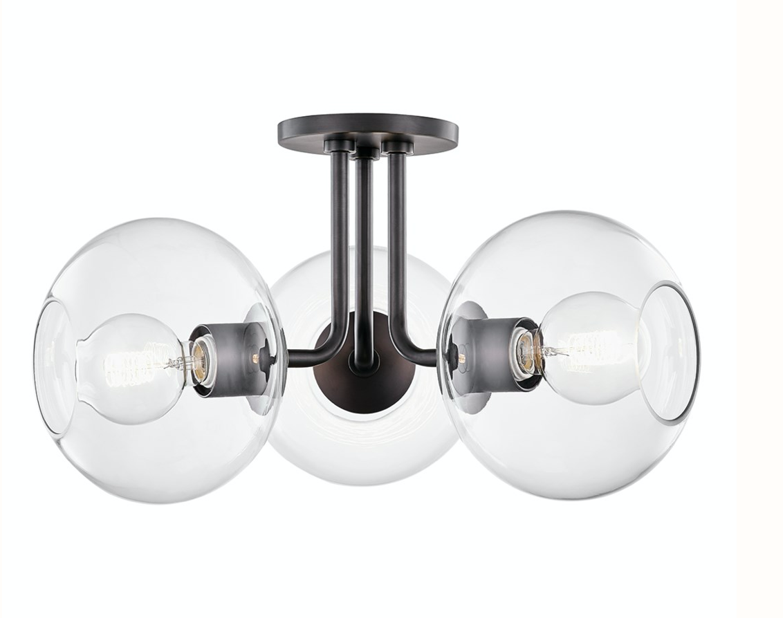 Margot 3 Light Flush Mount - Oil Rubbed Bronze