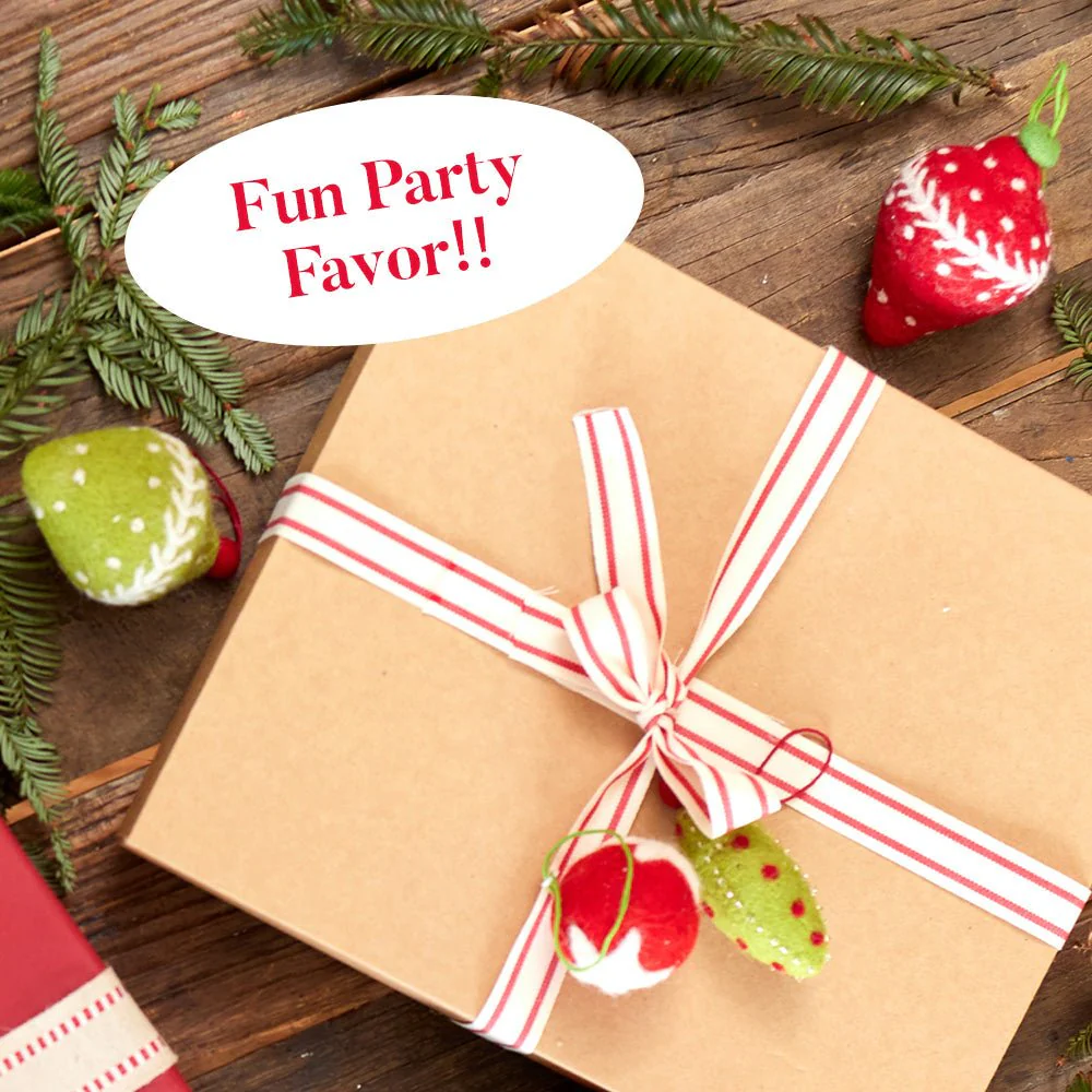 Red Bauble Felt Ornament